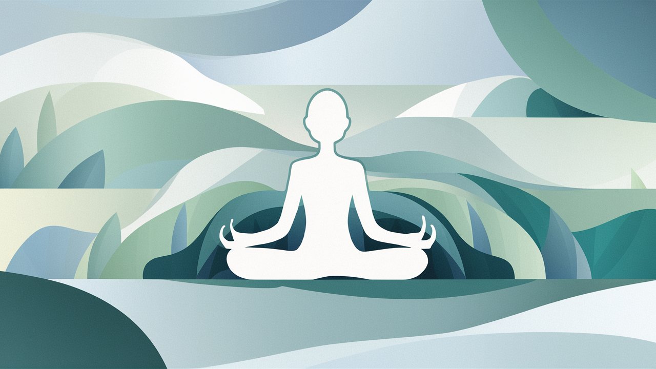 abstract image of Serene meditation